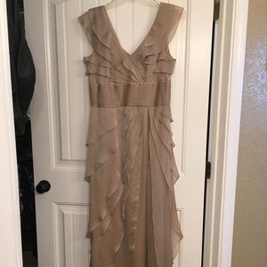 Adrianna Papell Champagne Dress